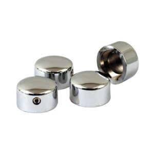 MCS Head bolt cover kit. Smooth, chrome