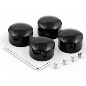 MCS Head bolt cover kit. Smooth, black