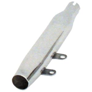 Paughco Paughco, replacement slip-on muffler. Slash cut. Chrome