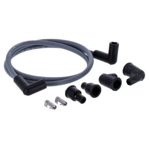 Dynatek Dynatek, univ. 8mm spark plug wire set, 90° plug boot. Gray