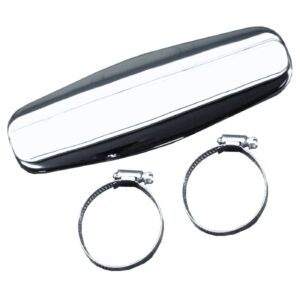 Paughco Paughco, Straight Heatshield / boot guard. 12". Chrome