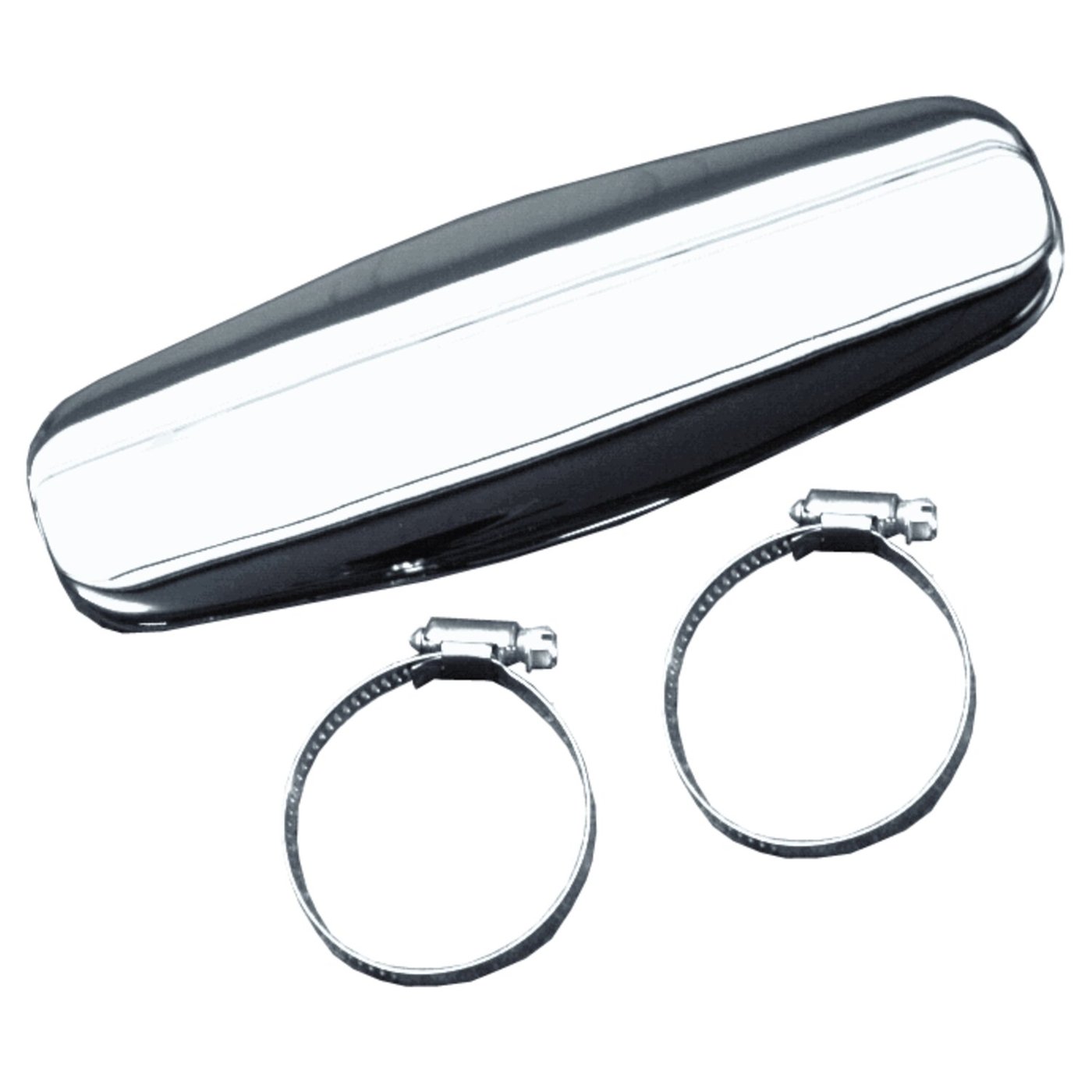 Paughco Paughco, Straight Heatshield / boot guard. 12". Chrome