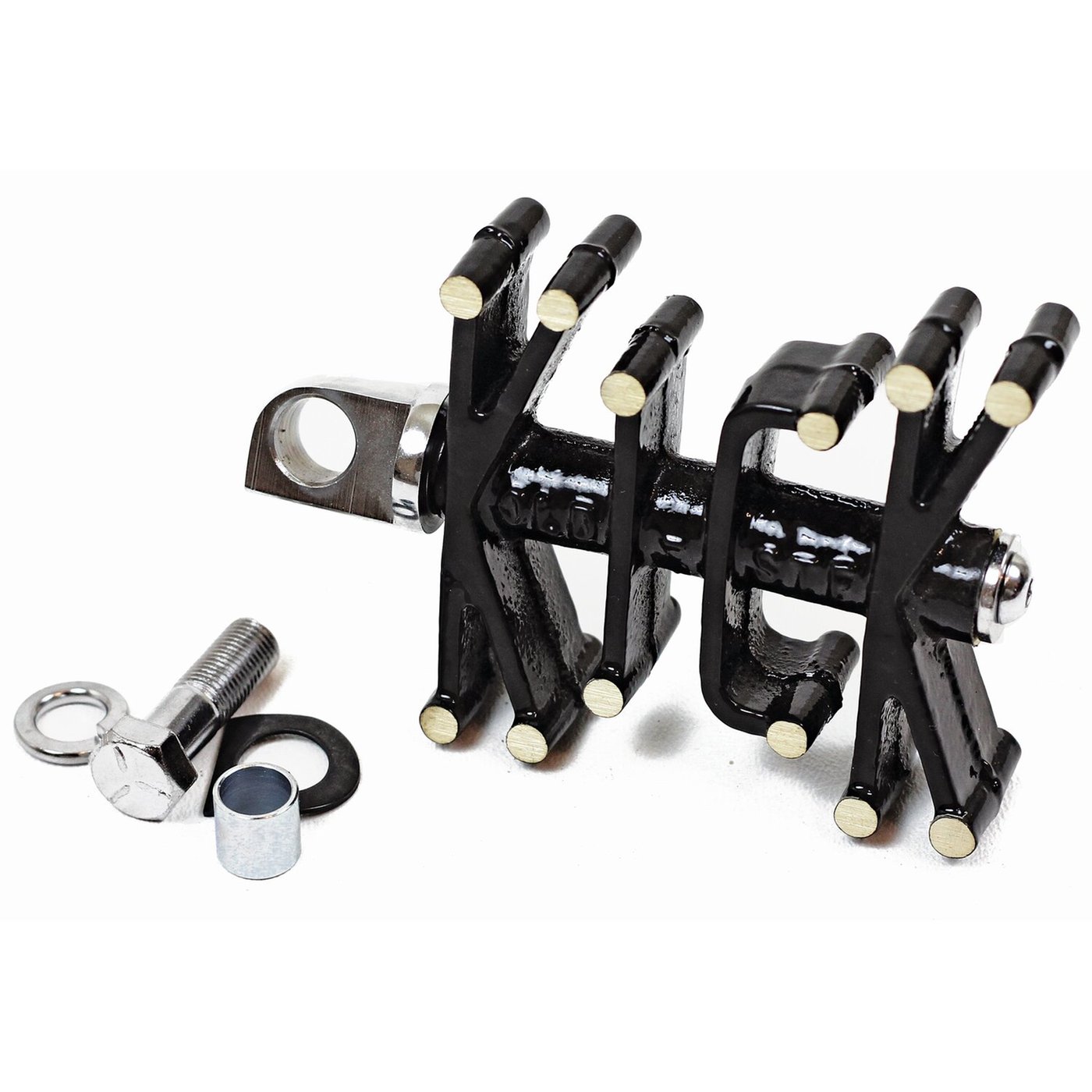 Paughco Paughco, 'Old STF' brass kick pedal. Black