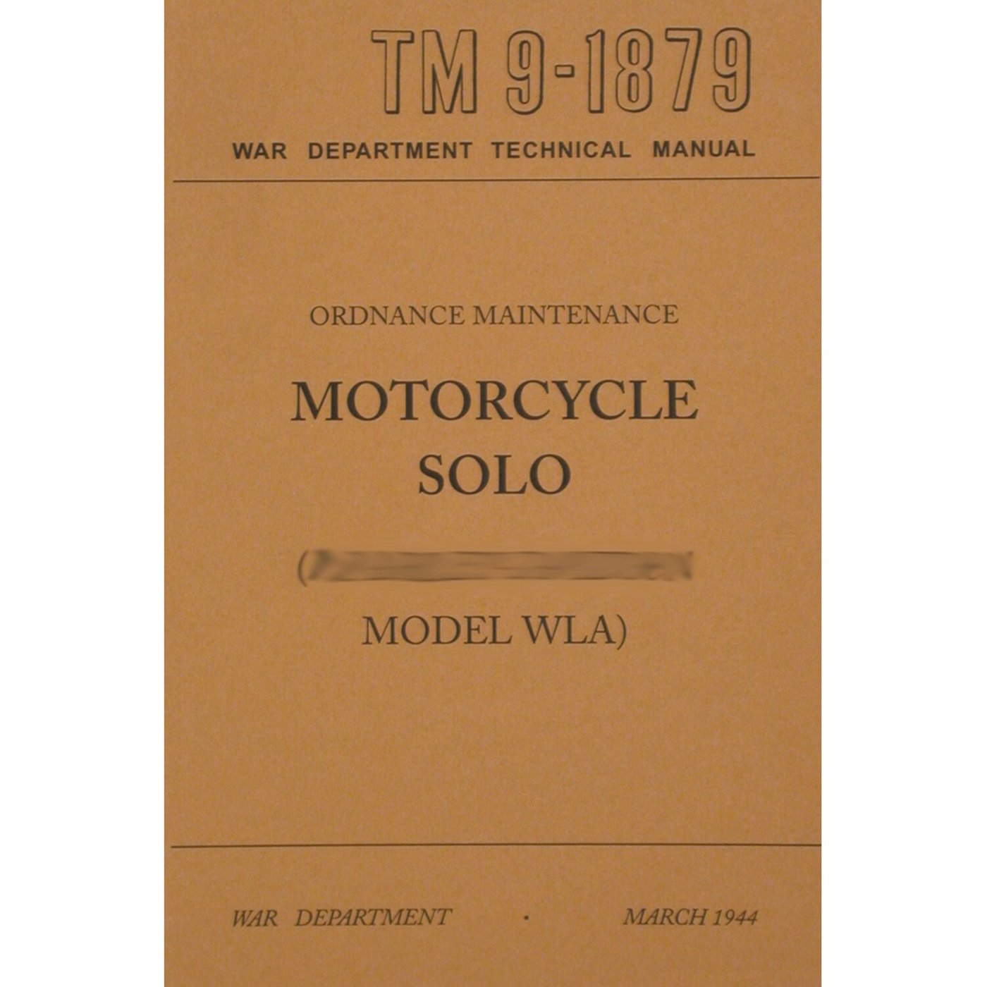 Samwel Service manual, ordenance maint WLA solo