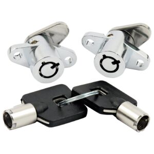 MCS Lock set, saddlebags. Chrome