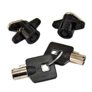 MCS Lock set, saddlebags. Black