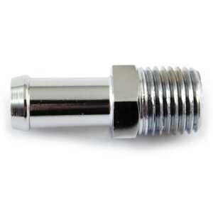 Gardner-Westcott Oil line fitting, straight. 1/4" NPT to 3/8" hose. Chrome