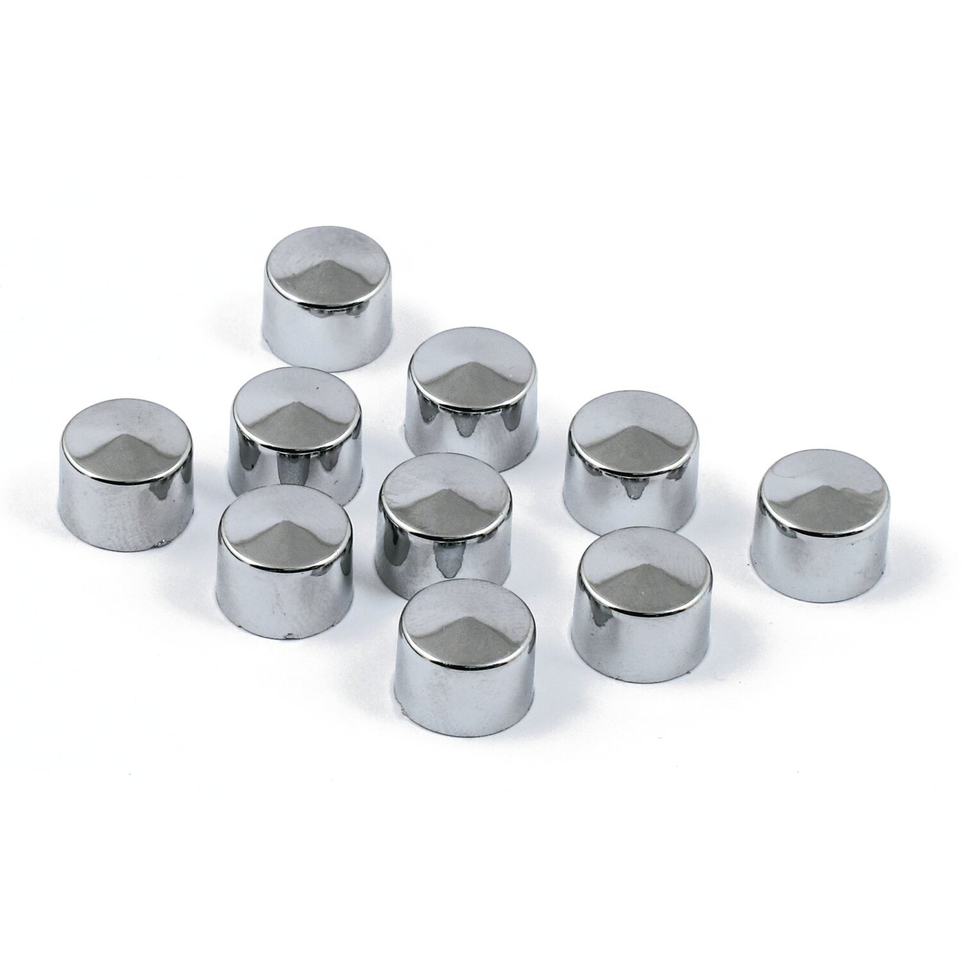 MCS Smoothtopps, push-on bolt cover set. Chrome