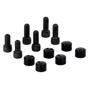 MCS Smoothtopps, push-on bolt & cover kit. Black