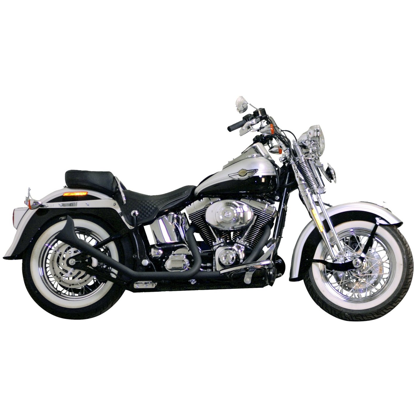 Paughco Paughco, Side by side Upswept Fishtails exhaust. Black