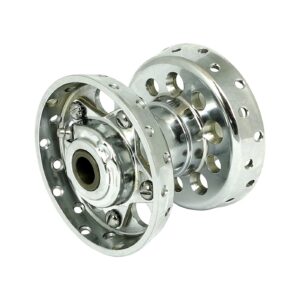 Samwel Custom Star hub, for OEM axle. Chrome with chrome star