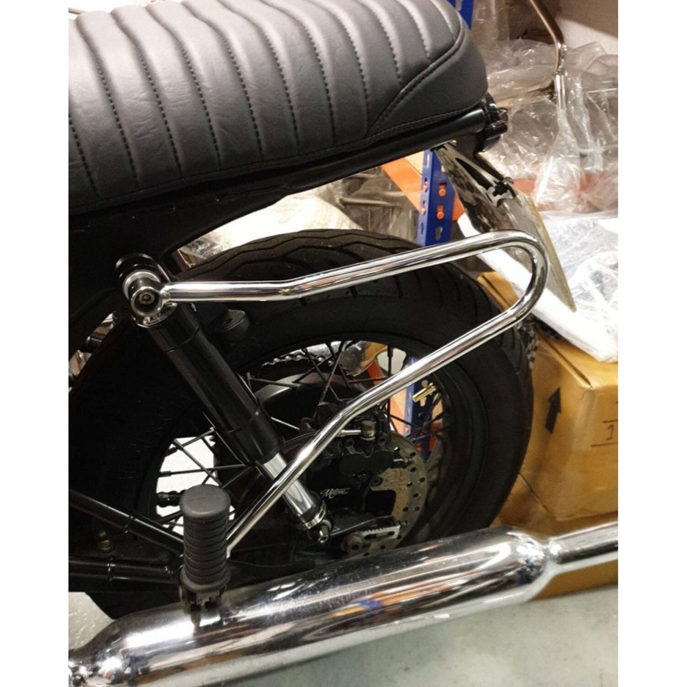 Motone Motone, Triumph saddlebag support. Polished stainless - Image 2