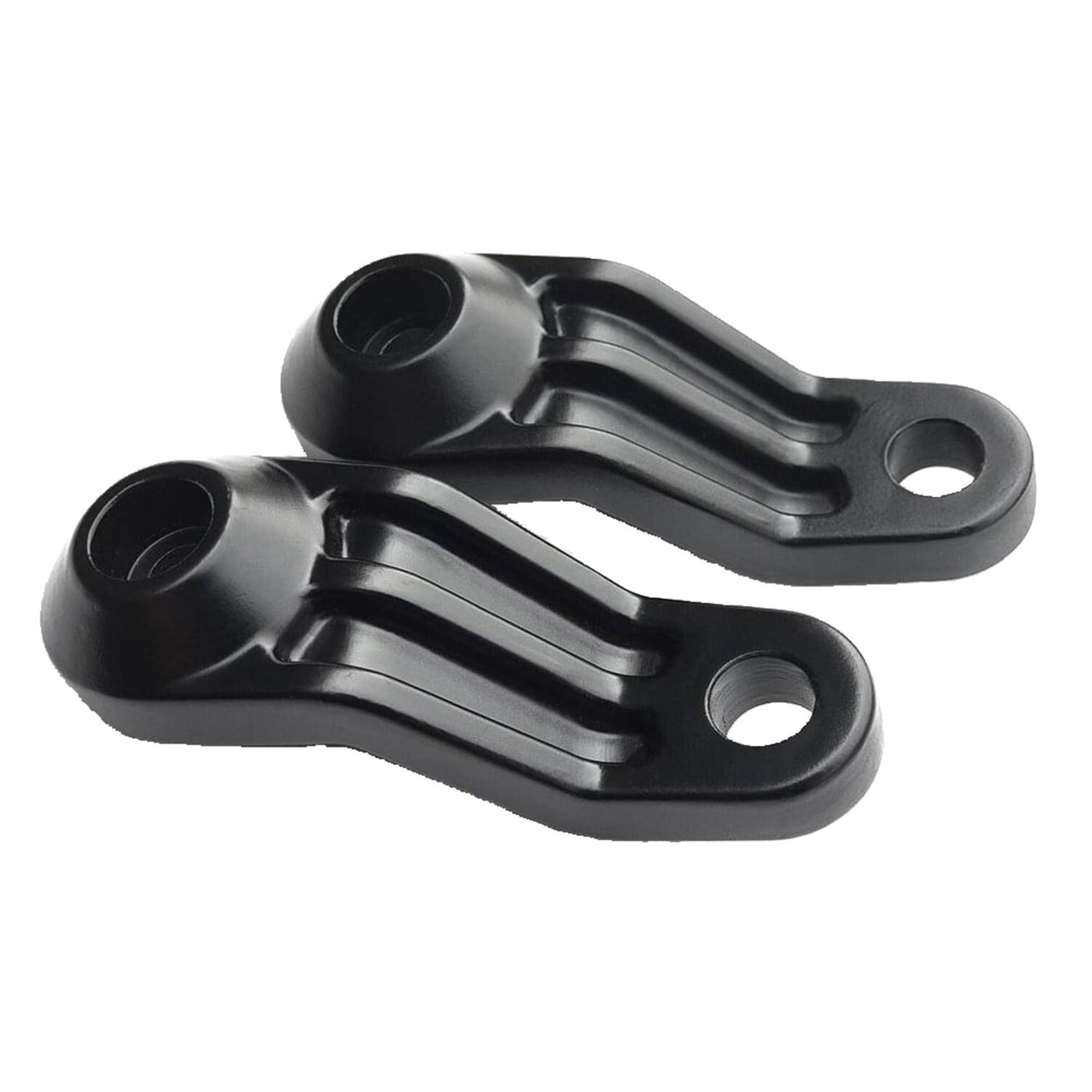 Motone Motone, ribbed Triline turn signal brackets. Black