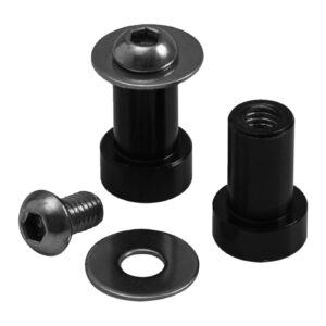 Motone Motone, mirror delete plugs, 1" h/b. Black