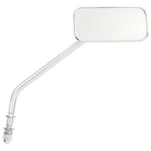MCS Small rectangular mirror. long stem, chrome
