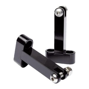 Vity's Design Vity's Design, passenger floorboard mount brackets. Black