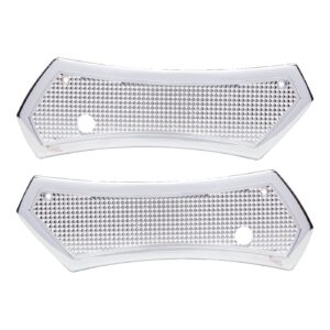 Vity's Design Vity's Design, Diamond saddlebag latch cover set. Chrome