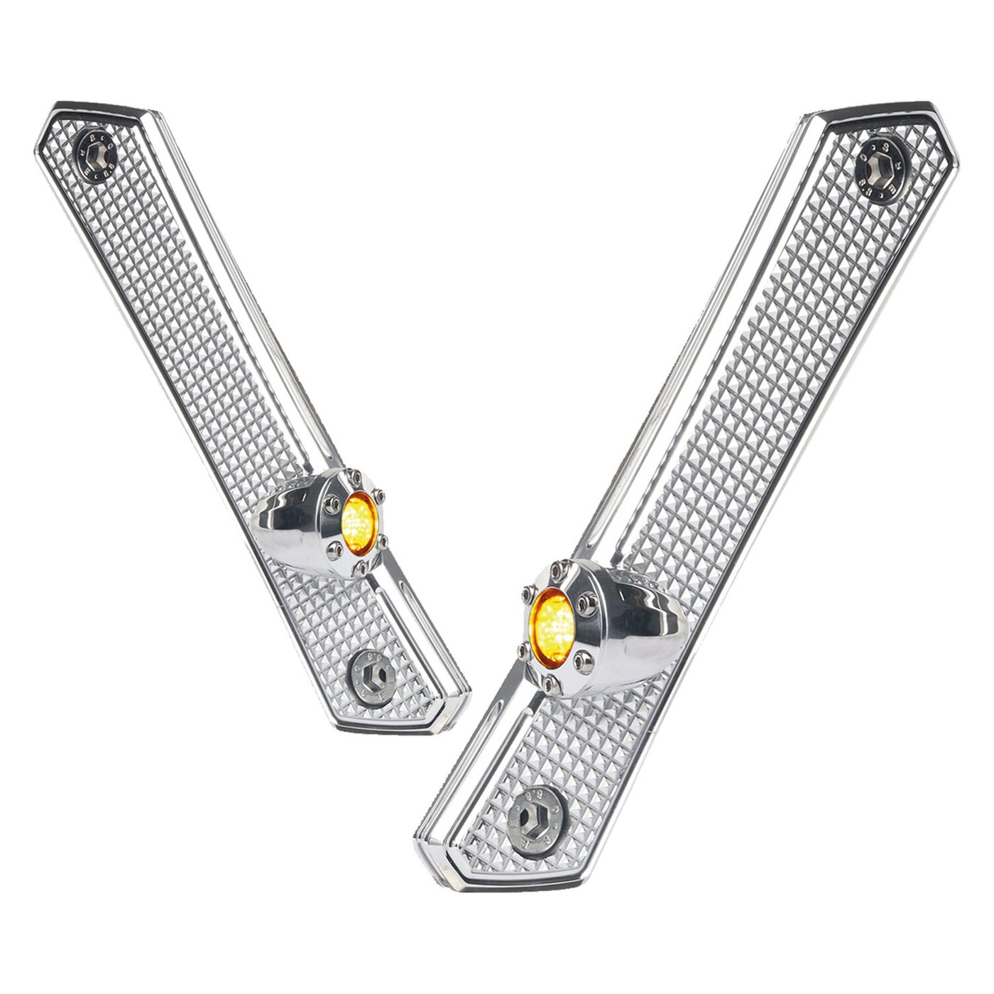 Vity's Design Vity's Design, Diamond front turn signals, chrome. ECE appr.