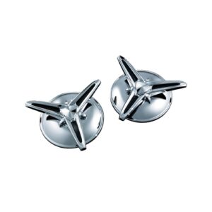 Kuryakyn Kuryakyn, Knock-Off center caps for Trikes. Chrome