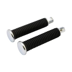 MCS OEM style foot peg set. Chrome end cap. extended