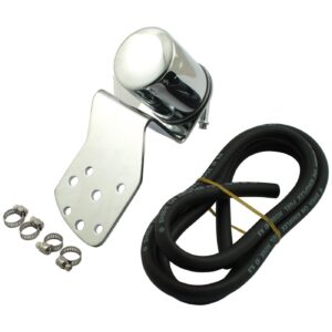 MCS Jiffy-Mount spin-on oil filter kit. Chrome