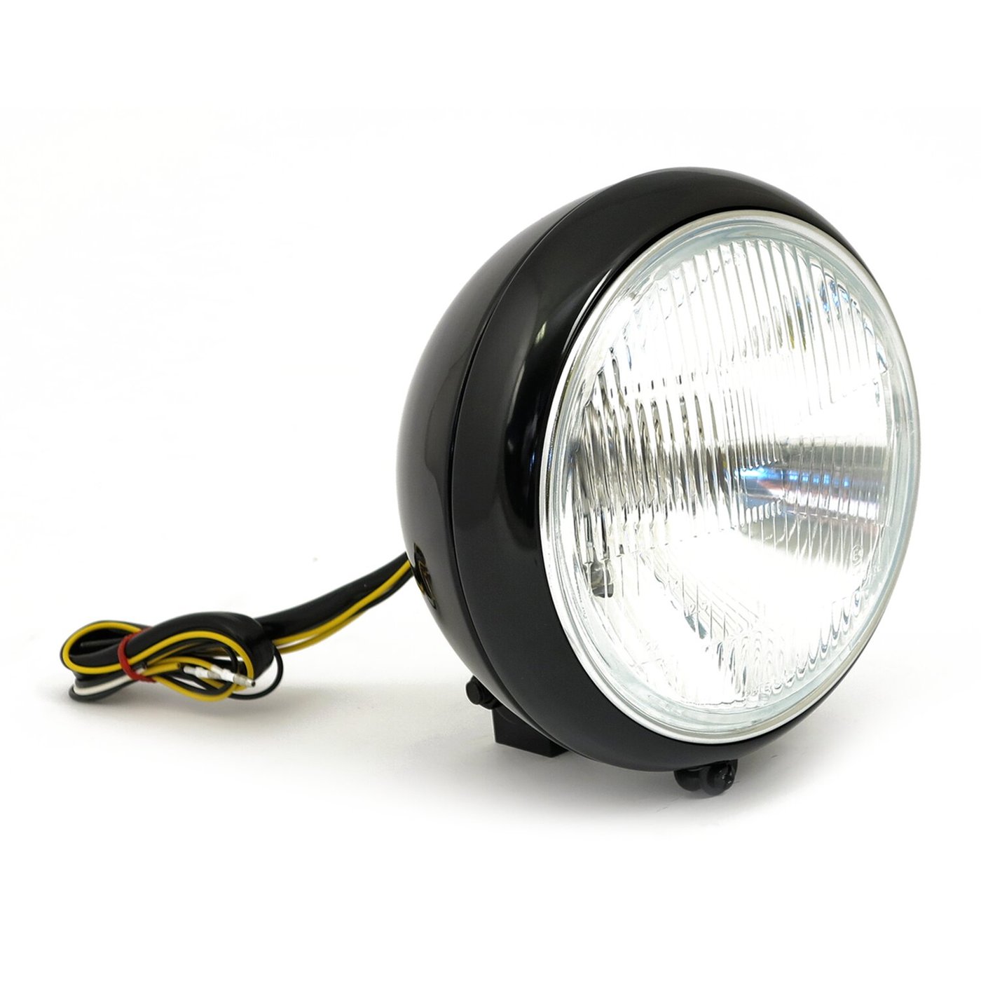 MCS 7" H4 headlamp for FL models. Black