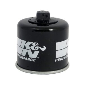 K&N K&N, spin-on oil filter with top nut. Black