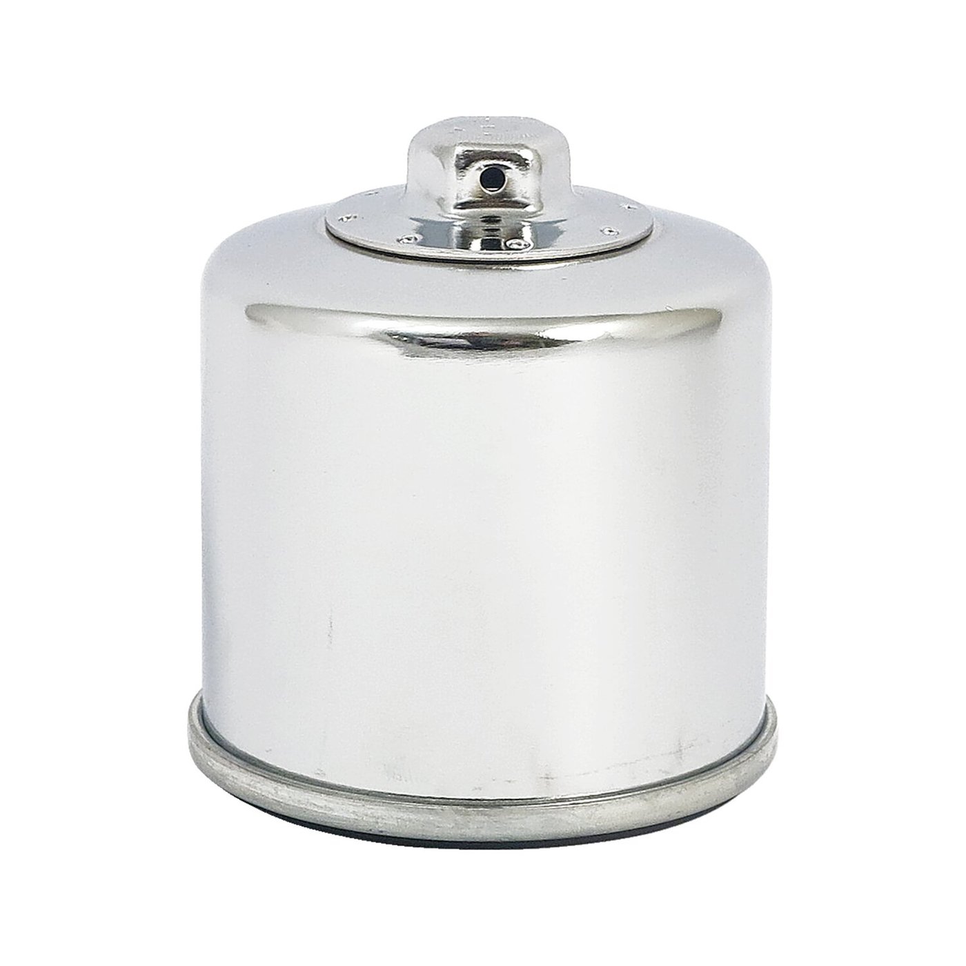 K&N K&N, spin-on oil filter with top nut. Chrome