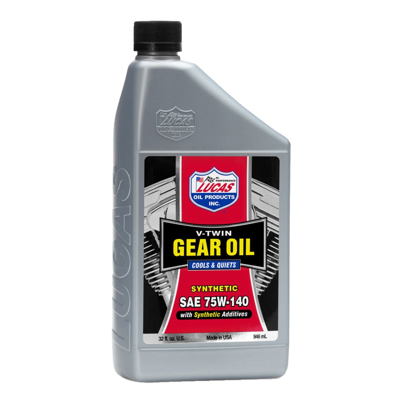 Lucas Oil Lucas, V-Twin gear oil 75W-140. Synthetic
