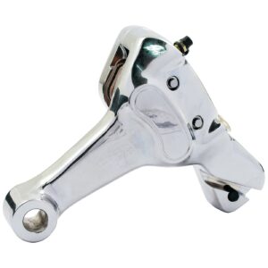 MCS Brake caliper & bracket assembly, rear. Chrome