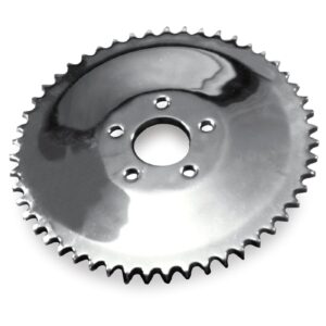 MCS Rear sprocket solid, chrome. 51t