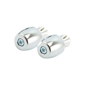 TRW TRW, Classic bar ends for 22mm aluminum handlebars. Chrome
