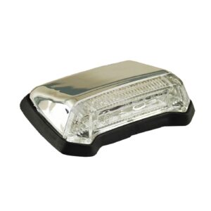 MCS Nitro, mini fender LED taillight. Chrome. Clear lens