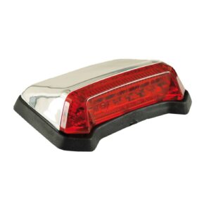 MCS Nitro, mini fender LED taillight. Chrome. Red lens