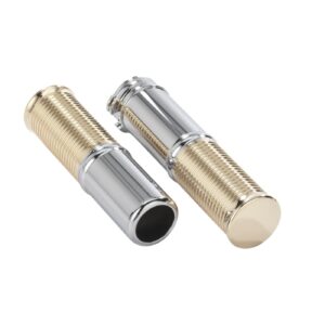 Kustom Tech Kustom Tech, FL handlebar grip set. Polished alu/brass
