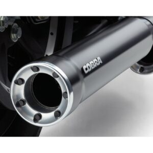 Cobra Cobra, 3" RPT Race Pro slip-on mufflers. Black