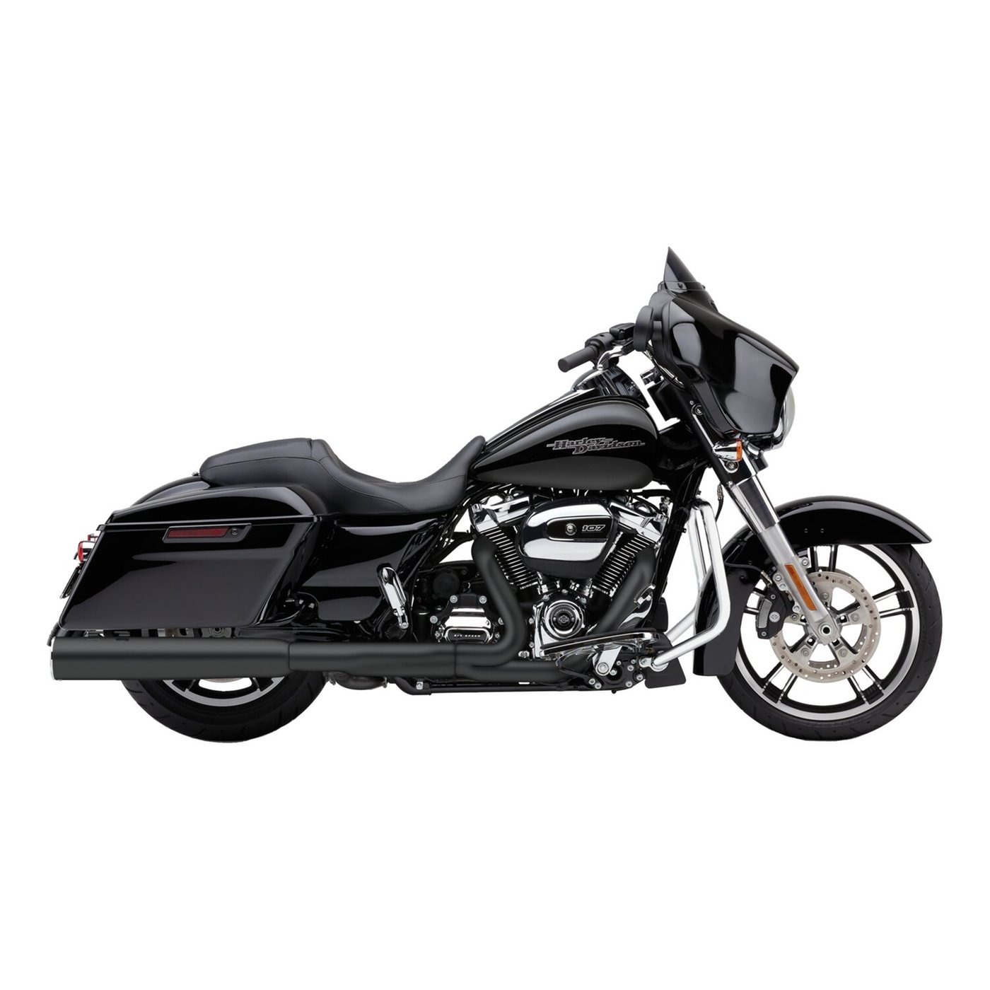 Cobra Cobra, Powrflo 4-1/2" slip on mufflers. Black