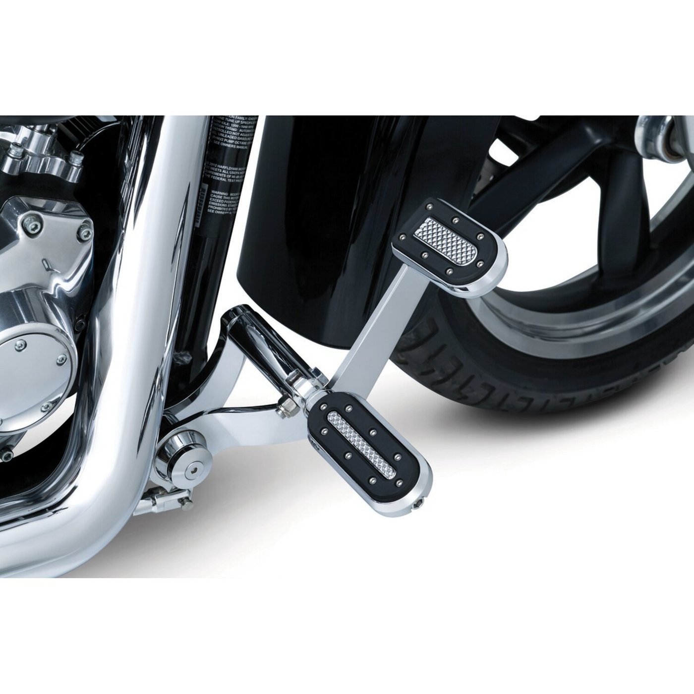 Kuryakyn Kuryakyn, Heavy industry brake pedal pad. Chrome - Image 2