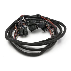 MCS Handlebar switch & wiring kit. Radio. LED. Black