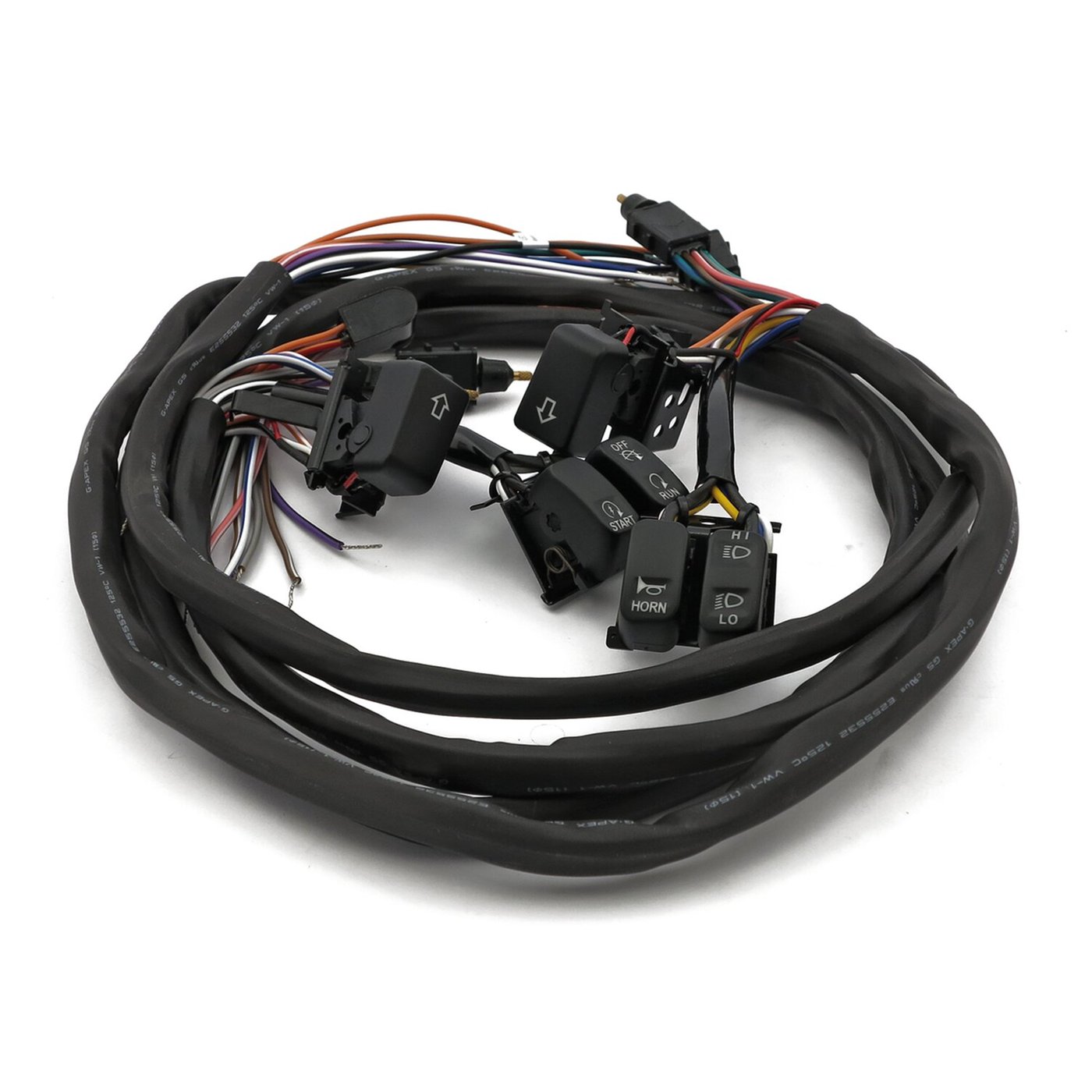 MCS Handlebar switch & wiring kit. Cruise. LED. Black
