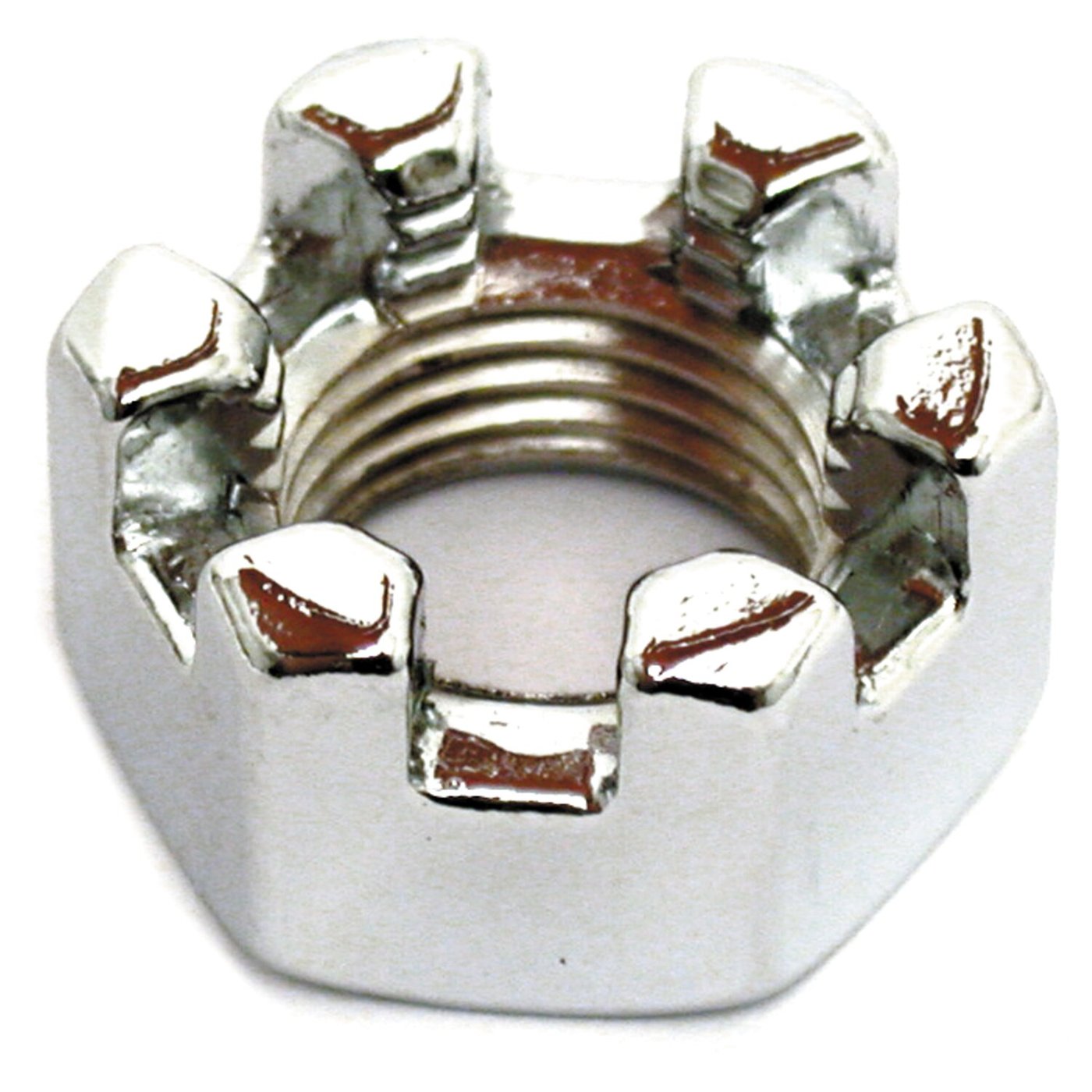 Gardner-Westcott Chrome castle nut, 1/2 inch-20