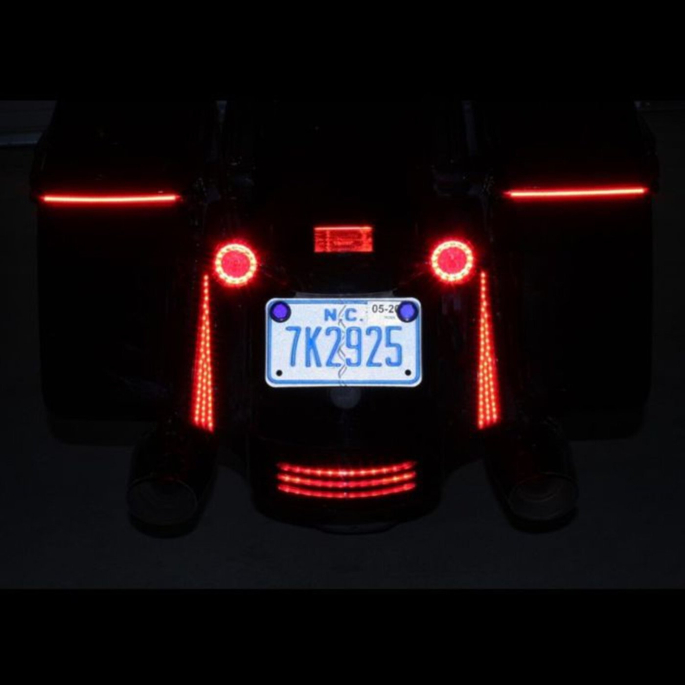 Custom Dynamics Custom Dynamics, Fascia LED rear panels for Touring. Chrome - Image 2