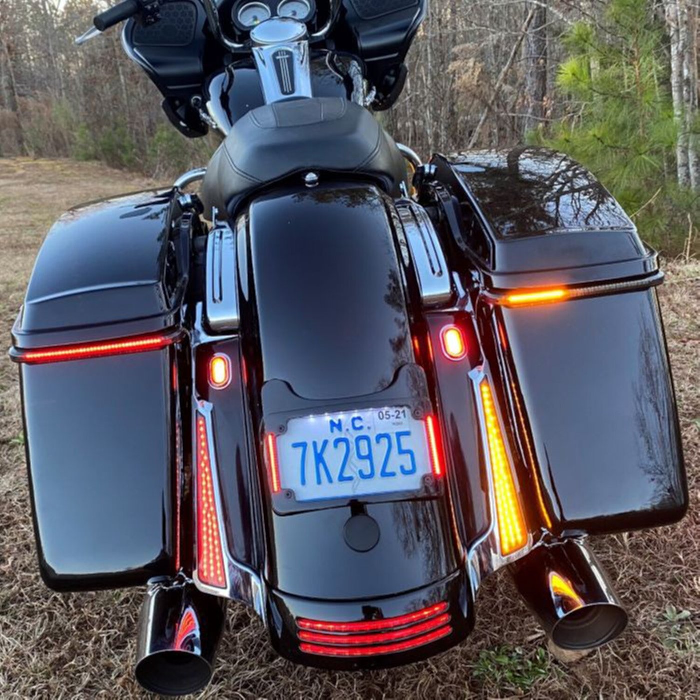 Custom Dynamics Custom Dynamics, Fascia LED rear panels for Touring. Chrome