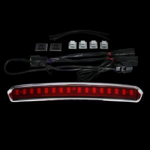 Custom Dynamics Custom Dynamics, Tour-Pak® lid light. Chrome, red lens