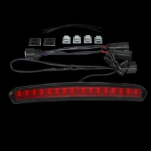 Custom Dynamics Custom Dynamics, Tour-Pak® lid light. Black, red lens