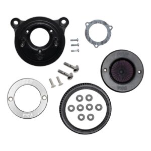 S&S S&S, 'Air Stinger Stealth' air cleaner kit. Alu trim ring