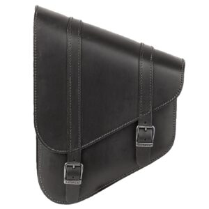 Ledrie Ledrie, full leather swingarm bag left, 6.5 liter. Black