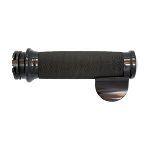 Avon Grips Avon Custom Contour grips, black anodized/black rubber