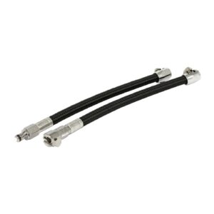 Goodridge Goodridge, QD fuel crossover line black braided textile