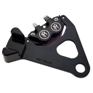 Performance Machine PM, Rear 4-p caliper bracket, 11.5". Black
